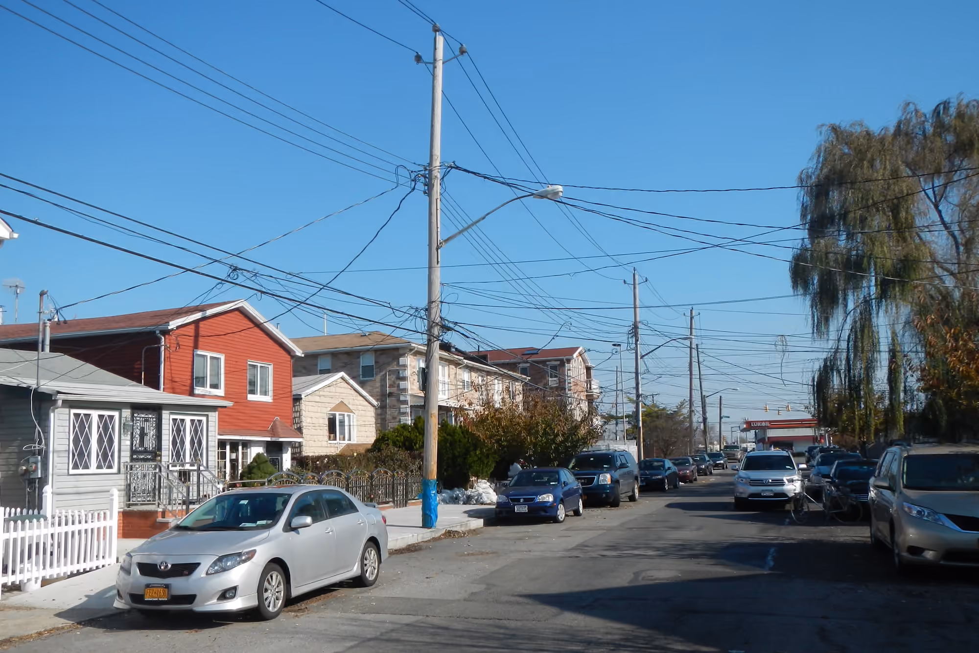 Homes along Bay 53rd Street in the White Sands section of Gravesend