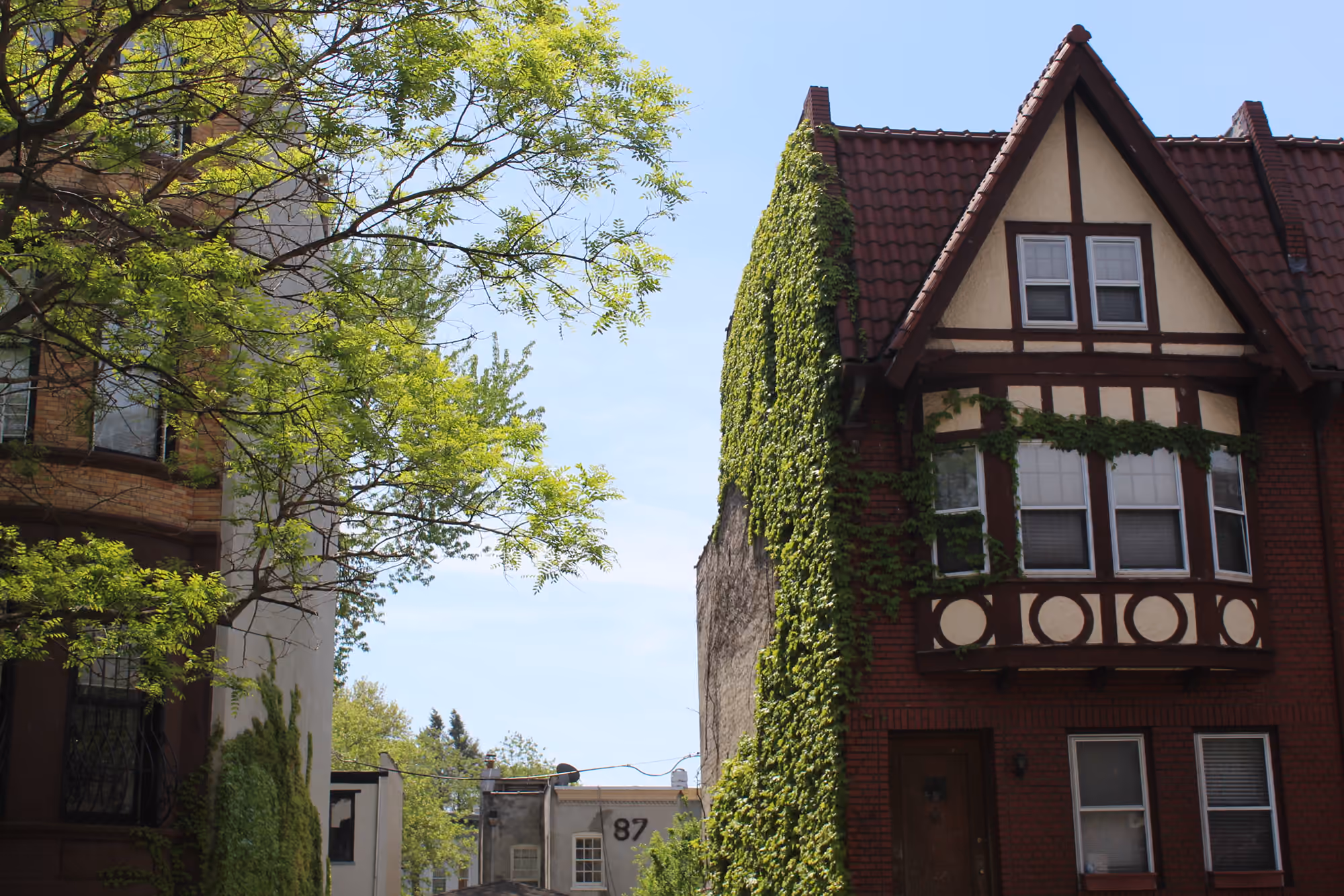 Tudor-style residential architecture in Prospect Lefferts Gardens