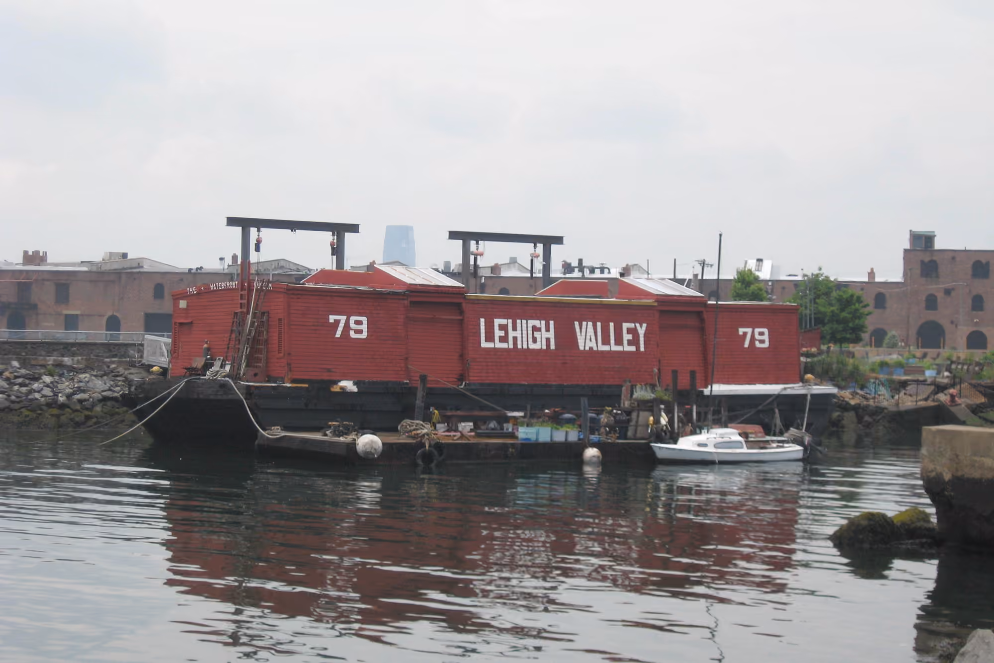 Historic Lehigh Valley barge on the Red Hook waterfront