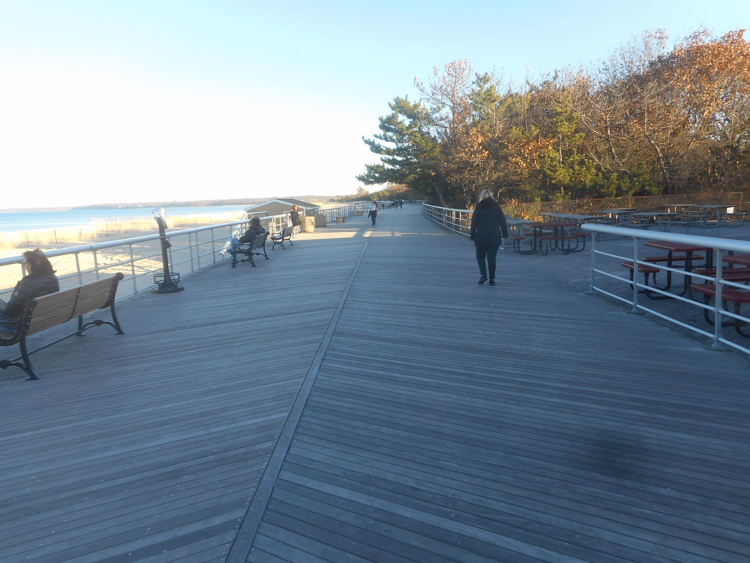 Sunken Meadow boardwalk at the Fort Salonga and Kings Park boundary, New York