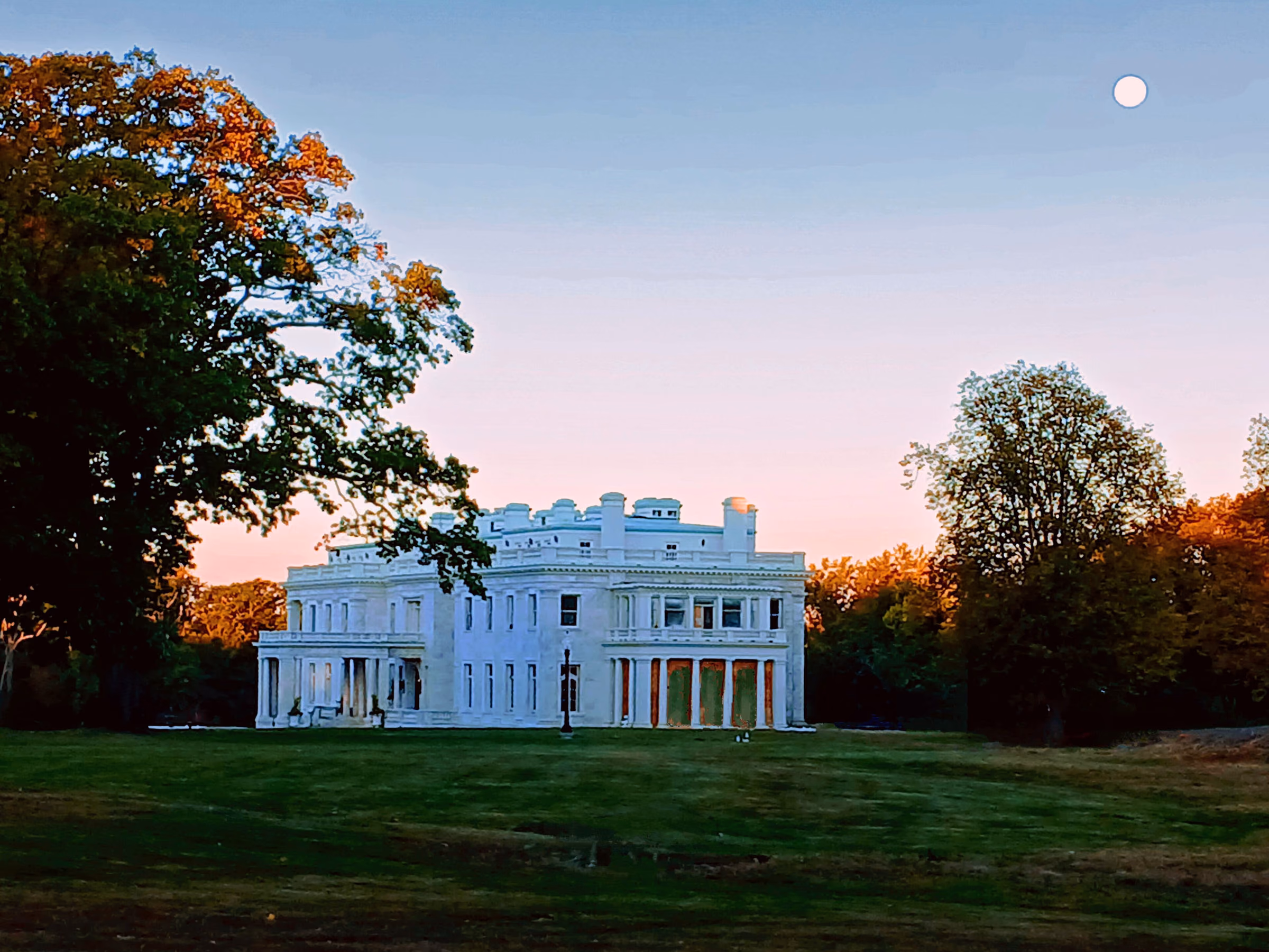 Winfield Hall at sunrise in Glen Cove, New York