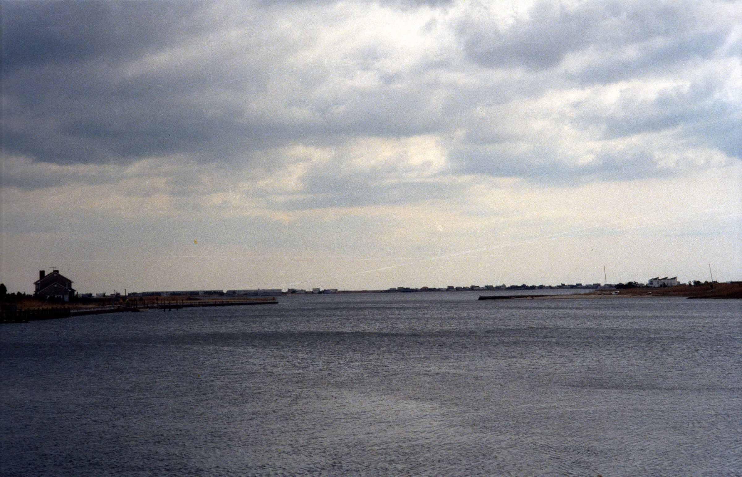 Waterfront view across the bay in Remsenburg, Long Island