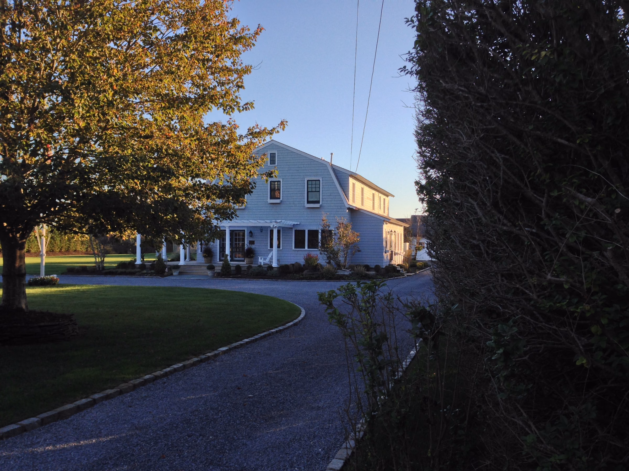 Historic Crowther House and landscaped grounds in Westhampton Beach