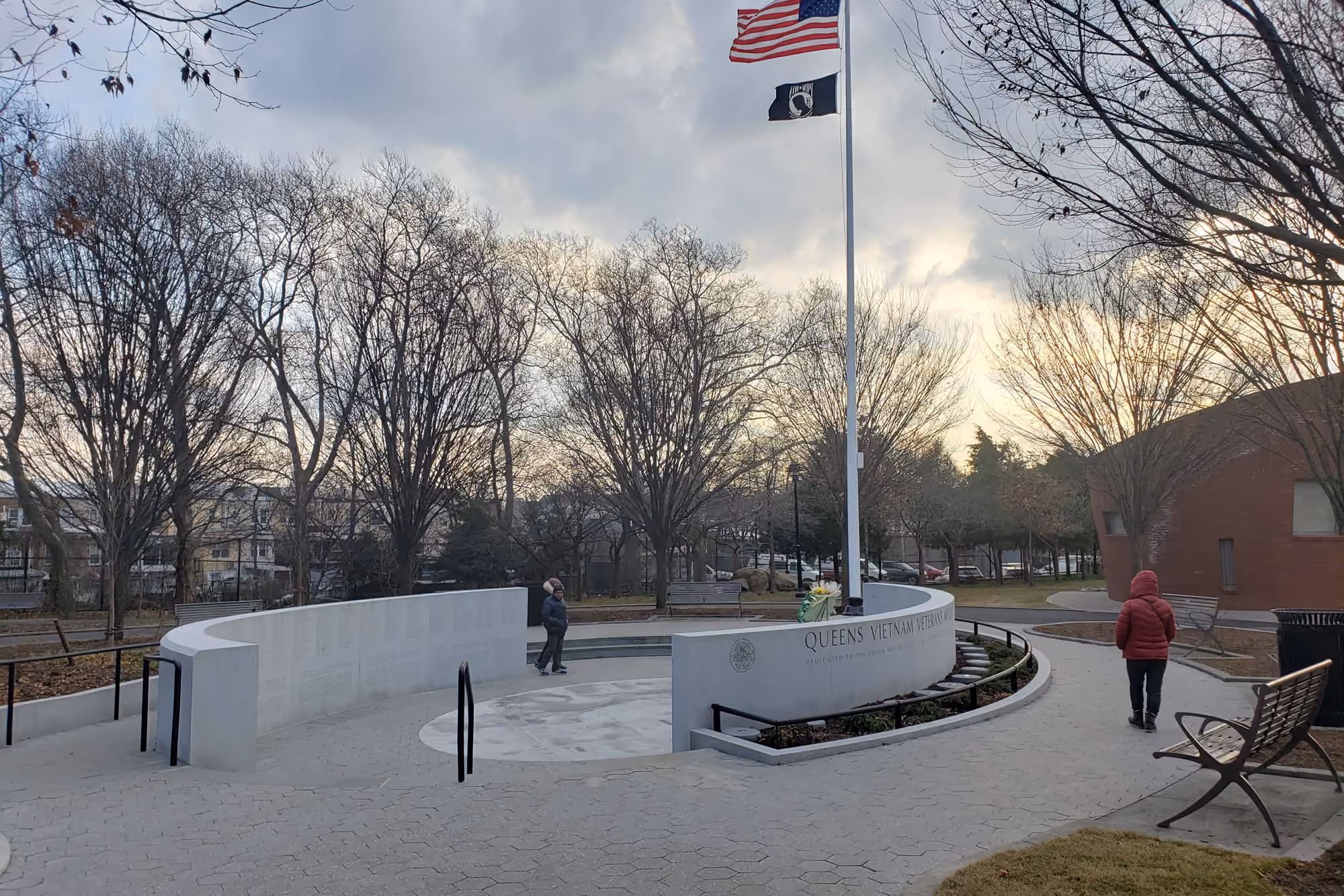 Queens Vietnam Veterans Memorial in Elmhurst Park