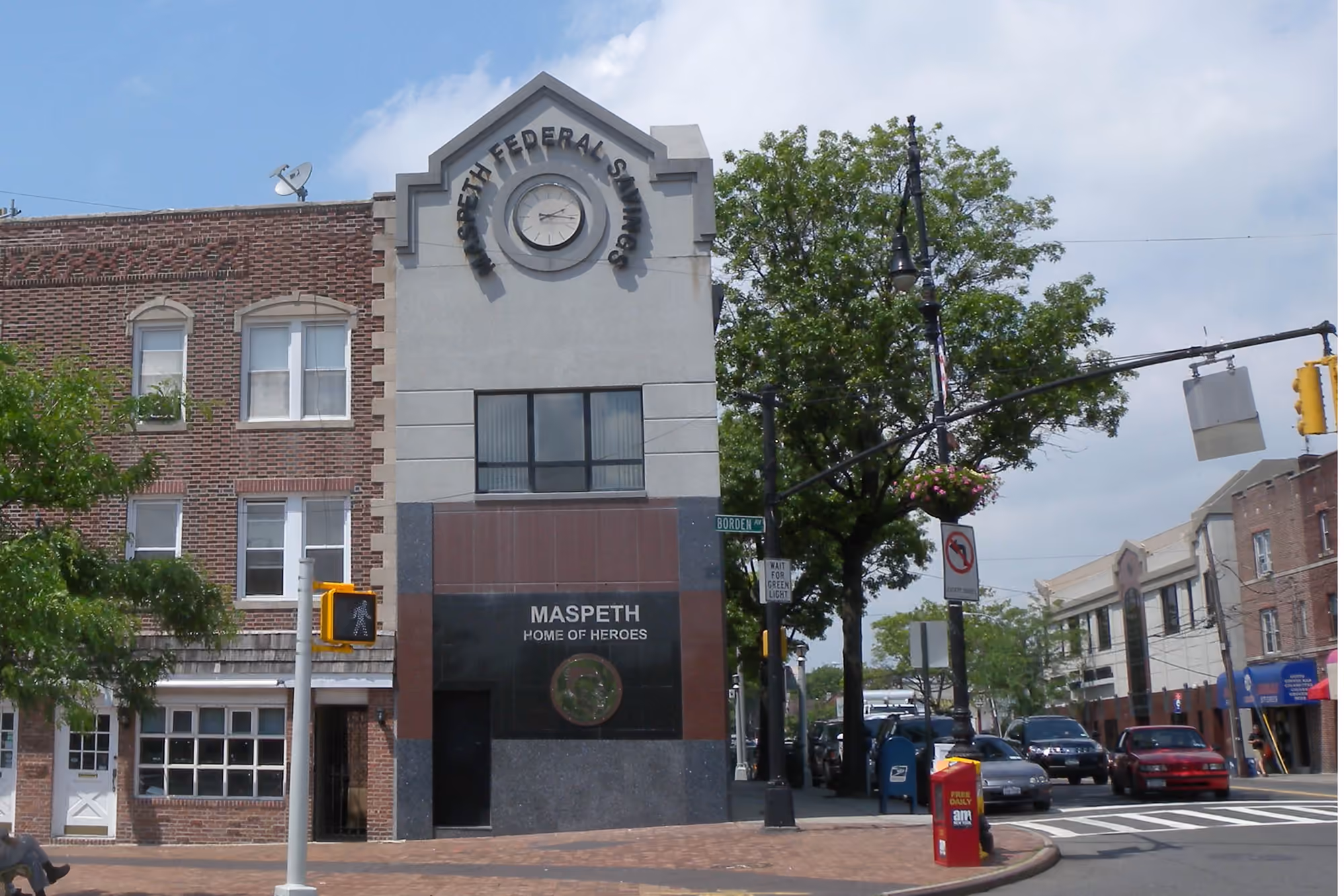 Historic architecture at Grand Avenue and 69th Street in Maspeth