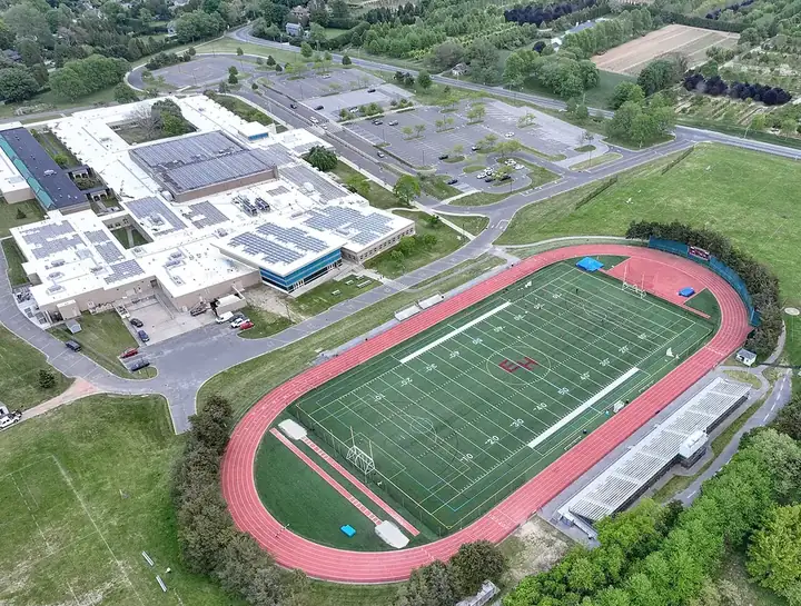 East Hampton High School campus photograph