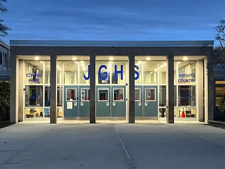 Elwood/John Glenn High School campus photograph