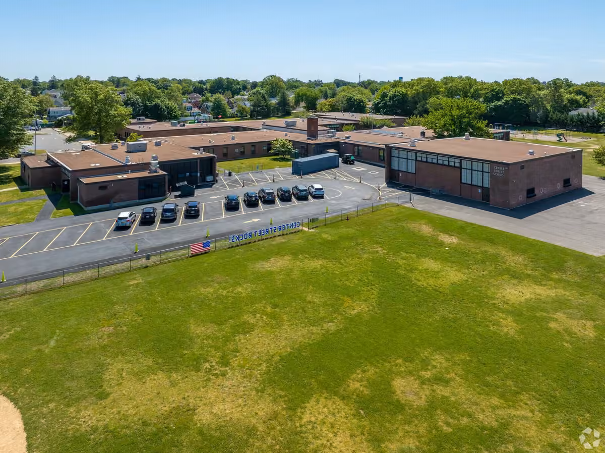 Center Street School campus aerial photograph