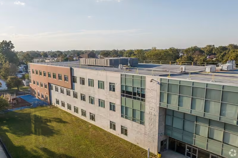 Ulysses Byas Elementary School campus aerial photograph