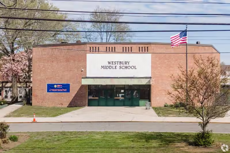 Westbury Middle School campus photograph