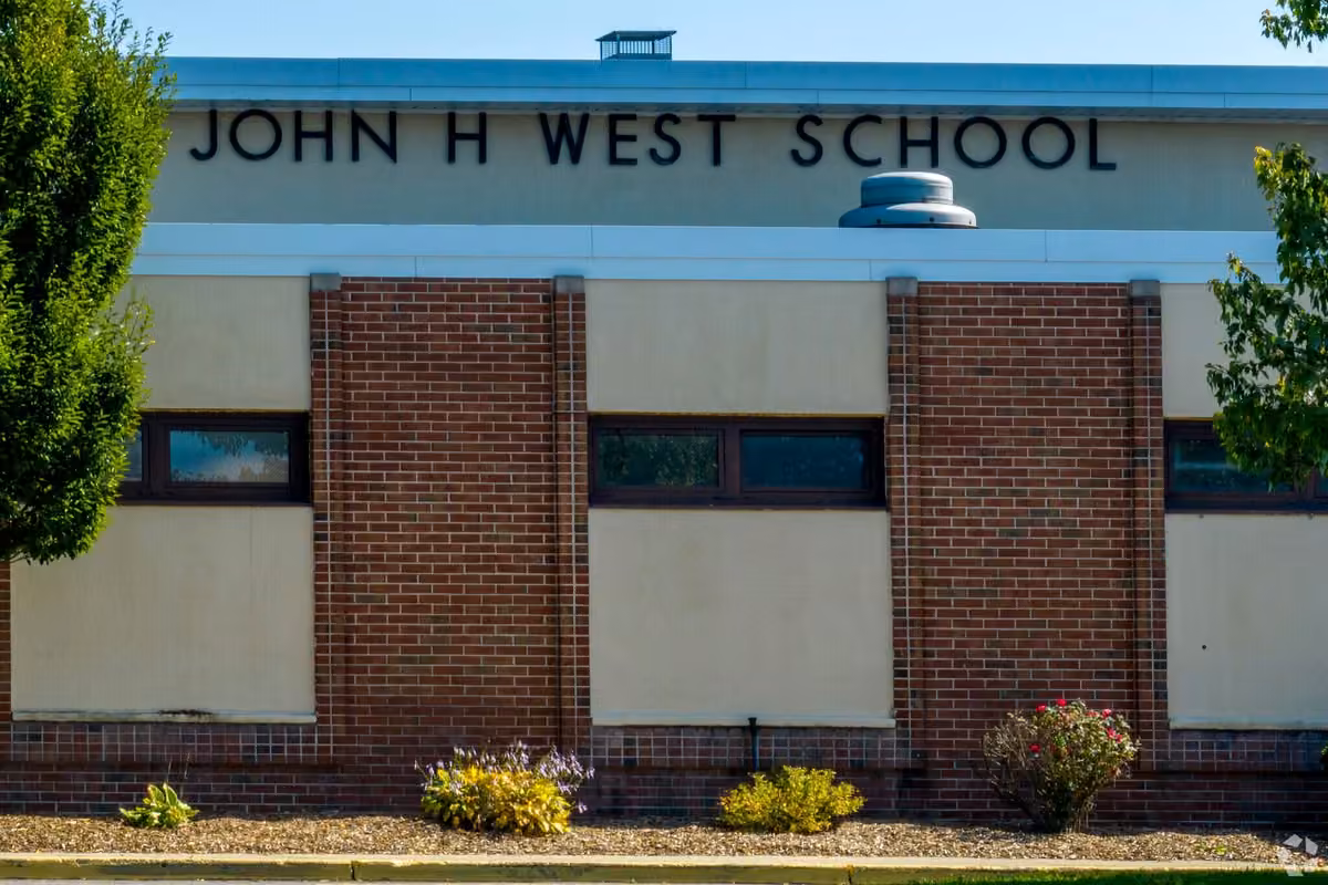 John H West School campus photograph