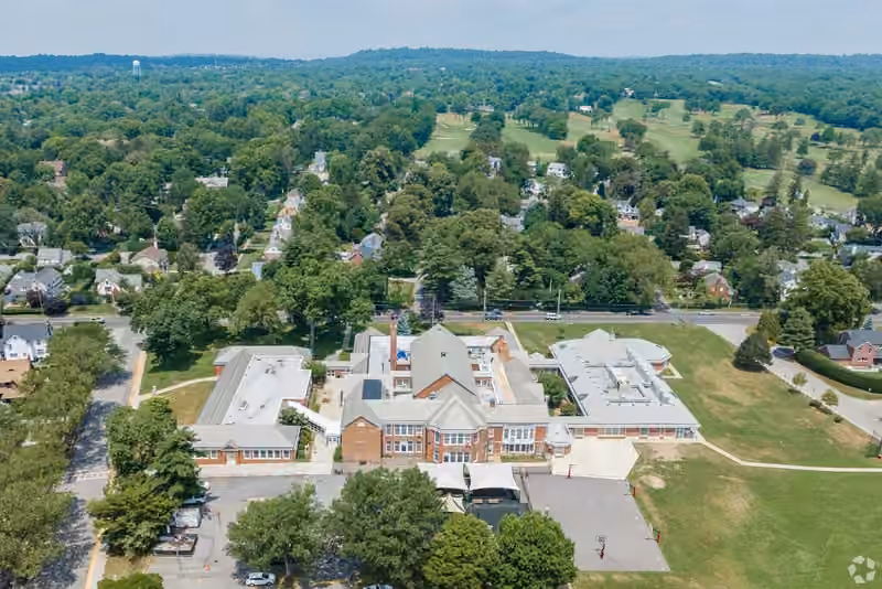 North Side School campus aerial photograph