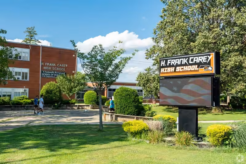 H Frank Carey High School campus photograph